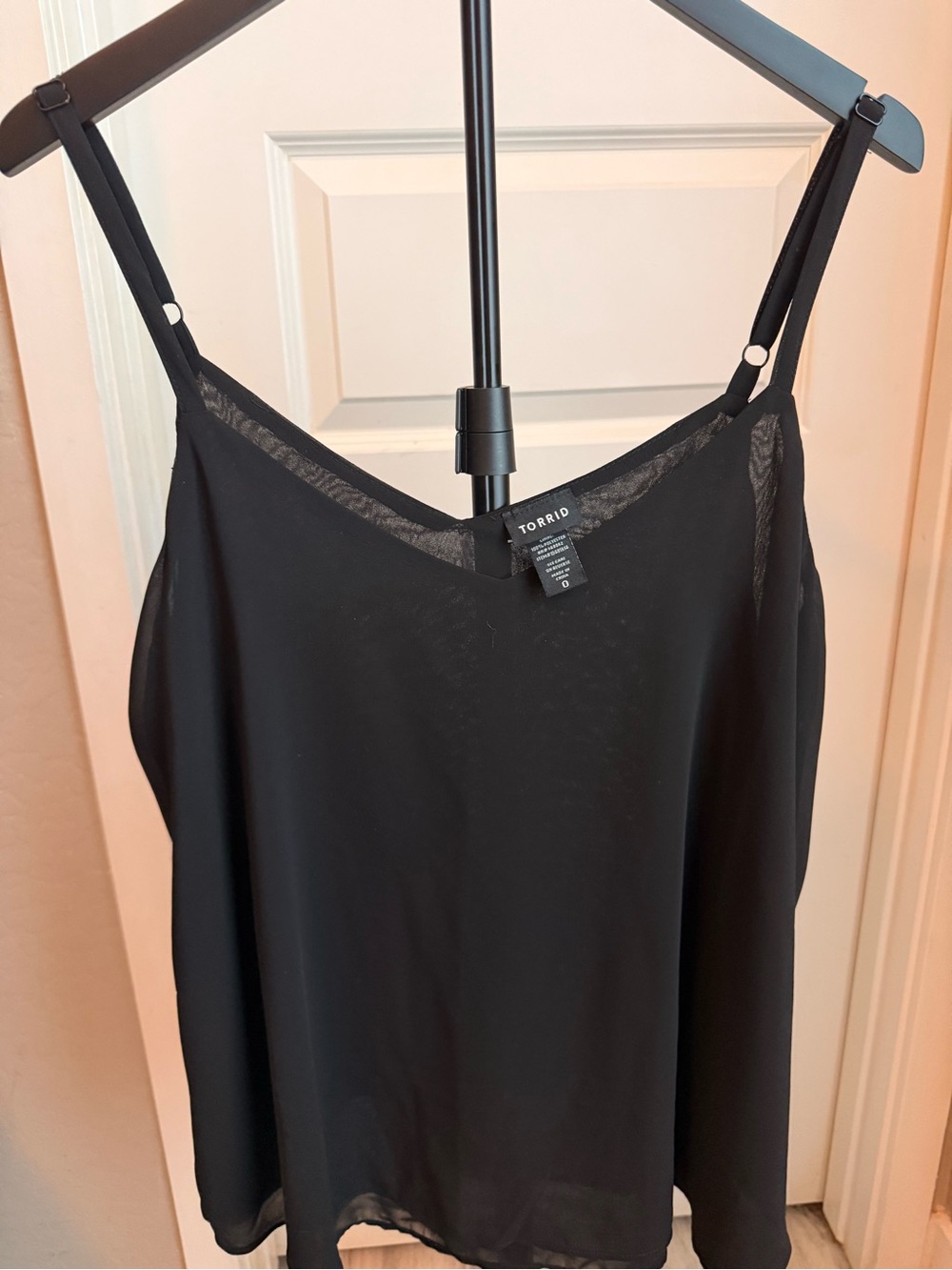 torrid Black Sheer Layering Cami